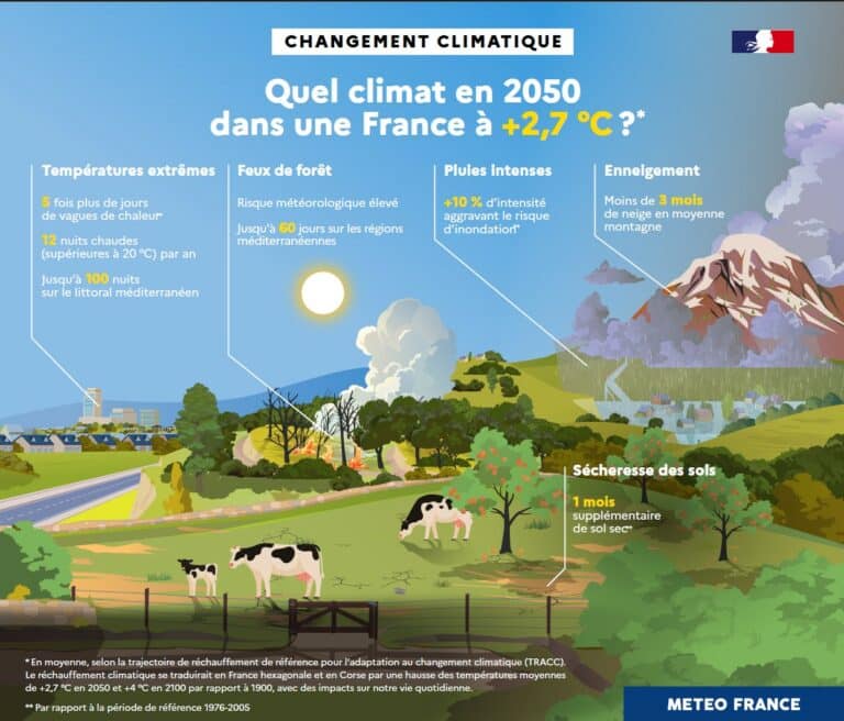 image changement climatique meteo france